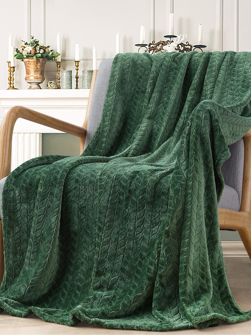 Green Home Throw Blanket 50” x 60”